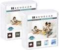 Queen Mattress Protector Waterproof Cotton Terry Top - 2 Pack
