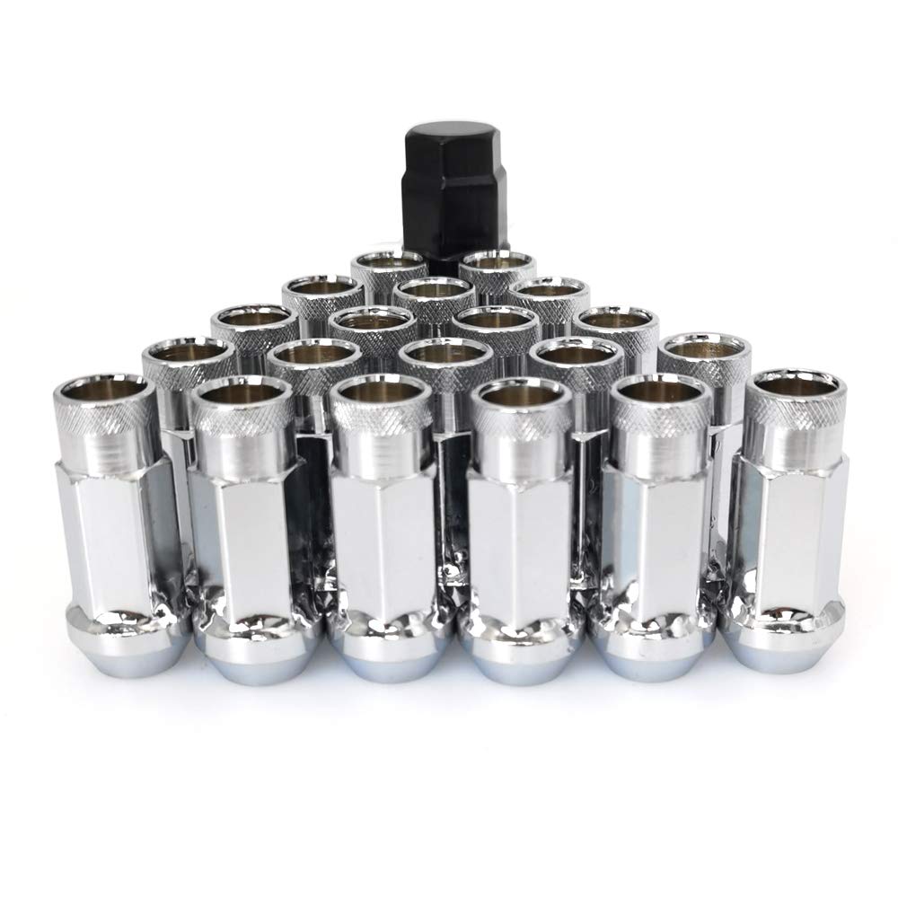 Chrome Lug Nuts M12x1.25 Open End Wheel Nuts for Racing