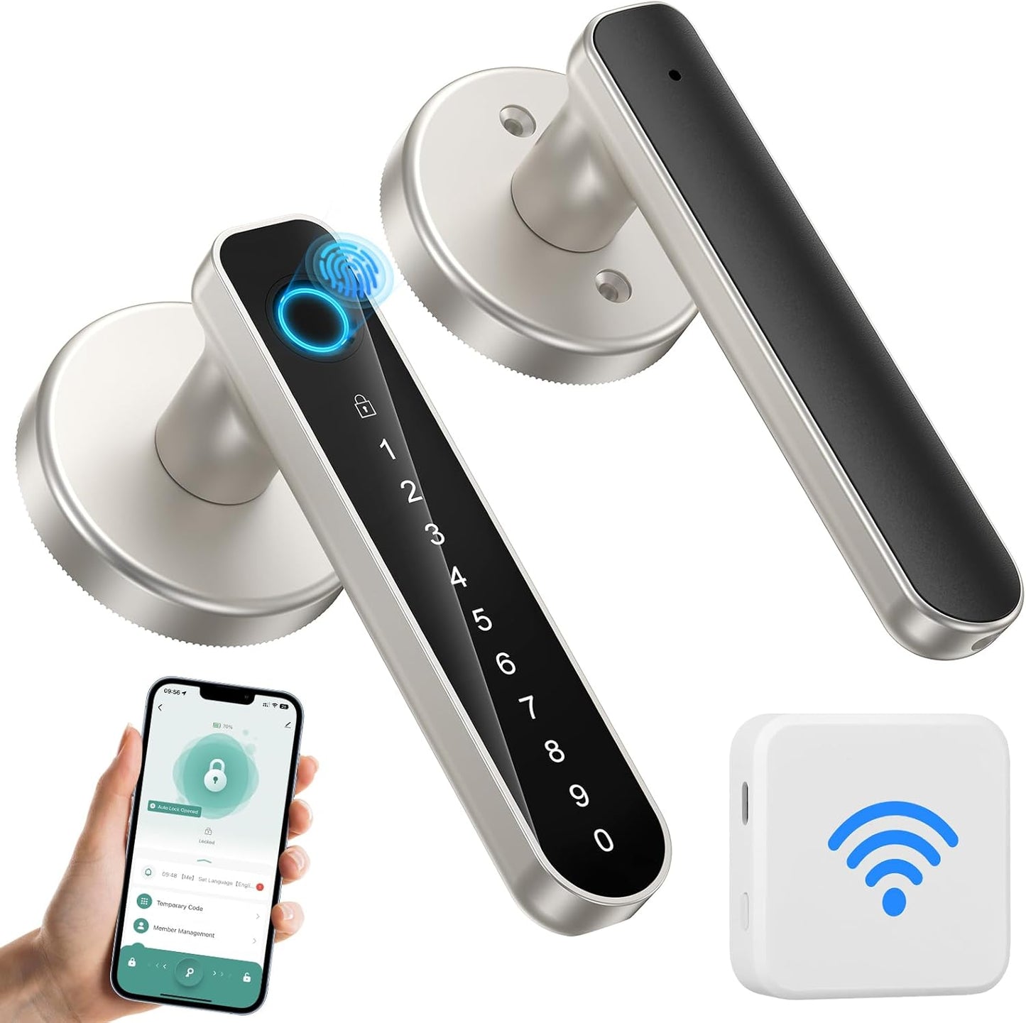Fingerprint Door Lock with Biometric Smart Technology for Security