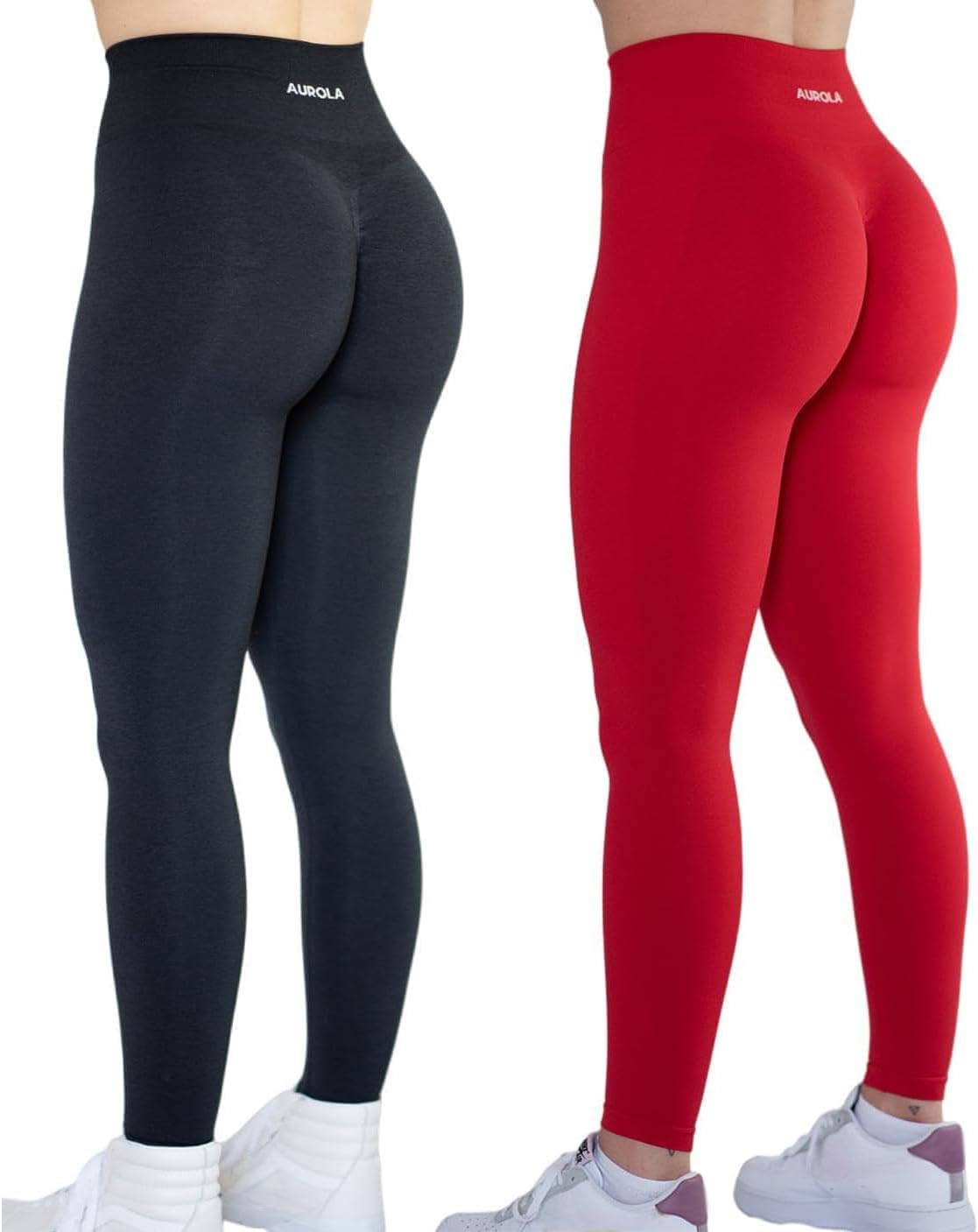 AUROLA Workout Leggings for Women with Tummy Control Feature