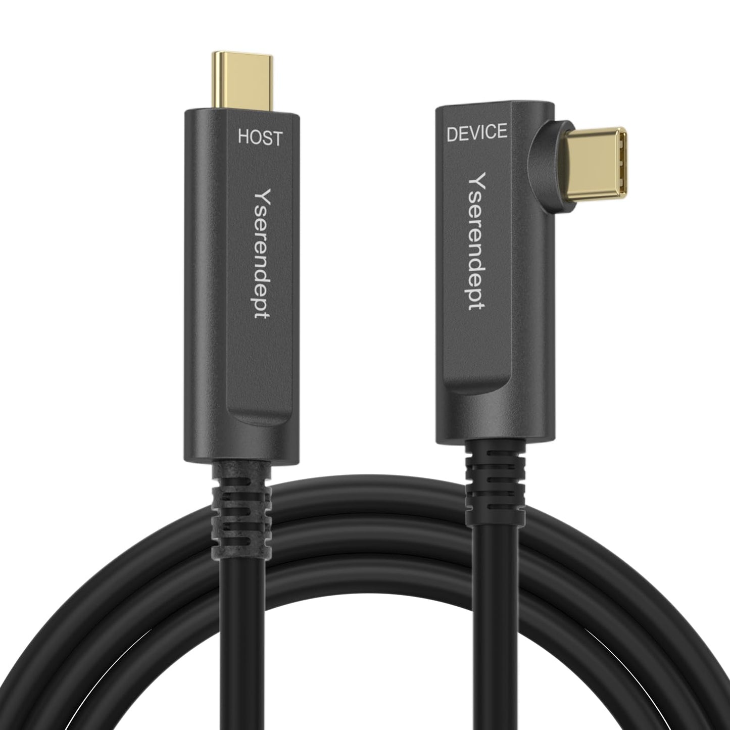 Fiber Optic USB C Cable 50ft for 4K Cameras and VR Systems