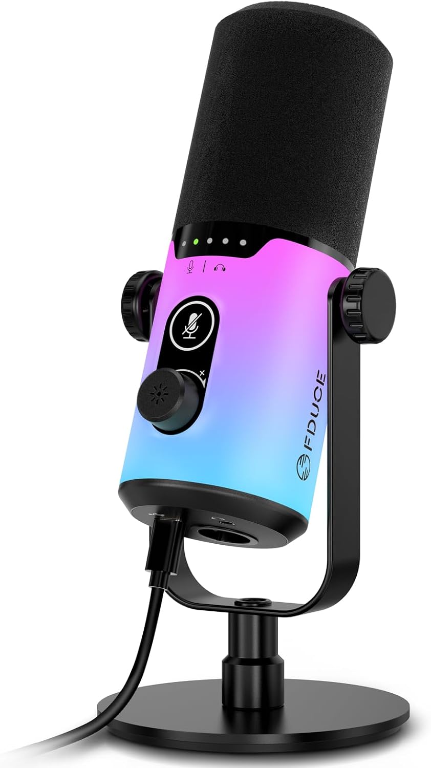 Gaming Dynamic Mic with RGB Light - FDUCE D20