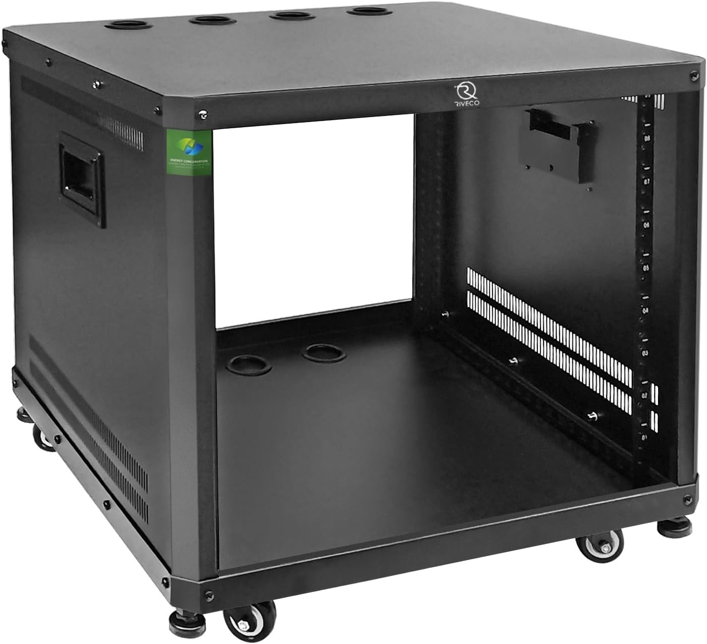 RIVECO 9U Network & Audio Rack for Studio and IT Equipment