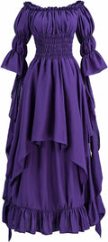 Renaissance Dress Women Medieval Costume Victorian Peasant - Flowy