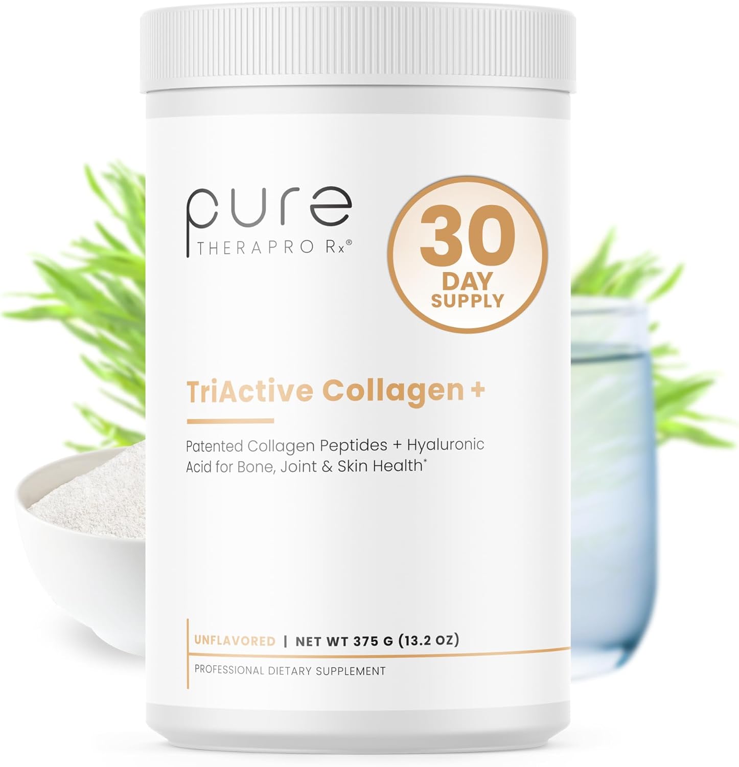 TriActive Collagen Plus Powder for Hair, Skin, Nails, and Joints