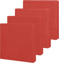 Waterproof Patio Cushion Covers 27x25x5 in 4 Pack Terra Red - Non-Slip