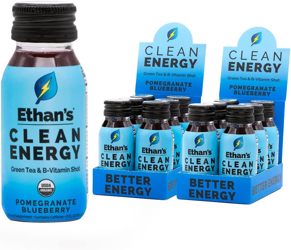 Ethan's Organic Clean Energy Shots for Focus and Energy Boost