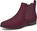 VJH confort Women's Slip on Ankle Boot Almond Round Toe Low Heel