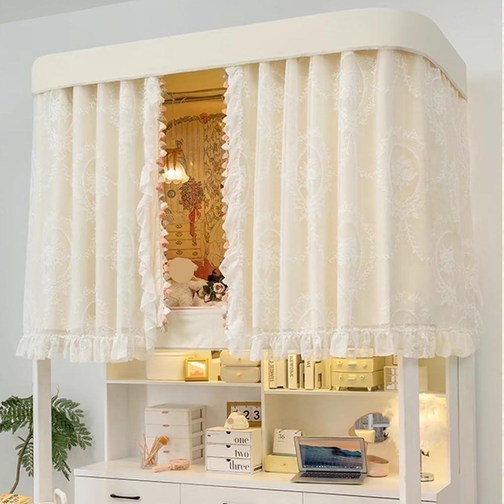 Dorm Privacy Bunk Curtain, Blackout Canopy Set