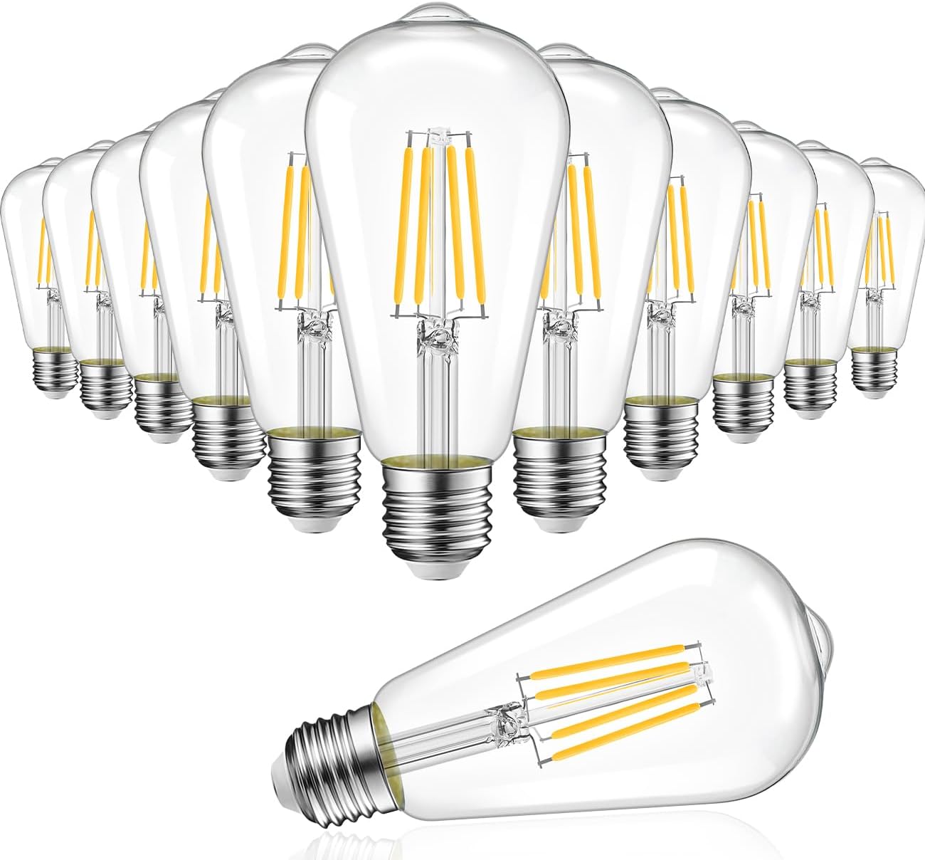 LVWIT ST21 LED Filament Bulb 5W Dimmable Warm White Vintage