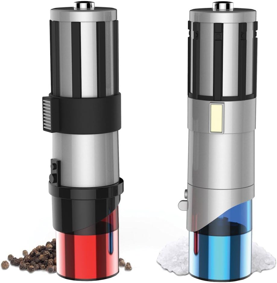 Star Wars Lightsaber Electric Salt and Pepper Mill Grinder Set