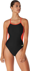 Speedo Womens One Piece Prolt Flyback Solid - Durable Eco (Style LB1V)