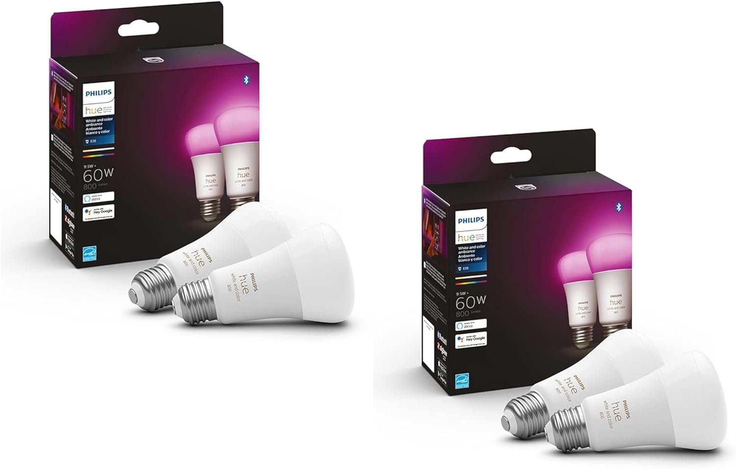 Philips Hue Smart 60W A19 LED Bulb - Color-Changing Light