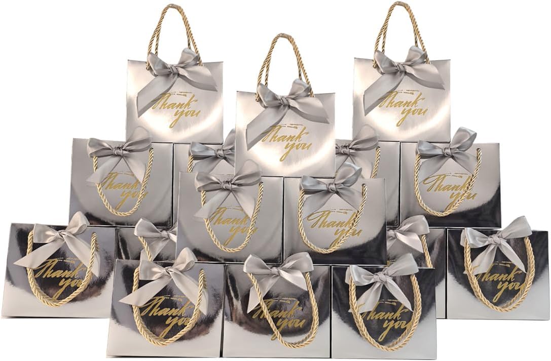 TKSBAG 100 Pack Small Thank You Gift Bags for Any Occasion