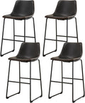 Sweetcrispy Counter Height Bar Stools Set of 4 - Comfortable 26in Seat