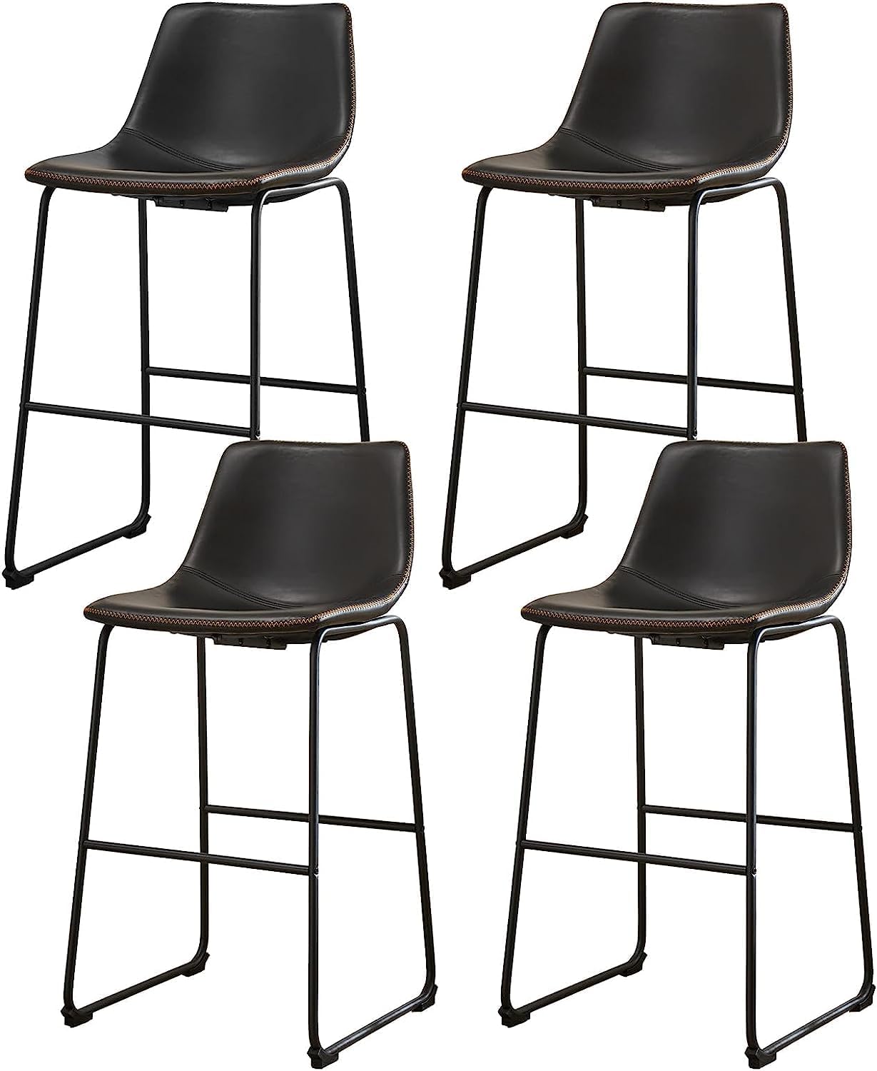 Sweetcrispy Counter Height Bar Stools Set of 4 for Modern Spaces