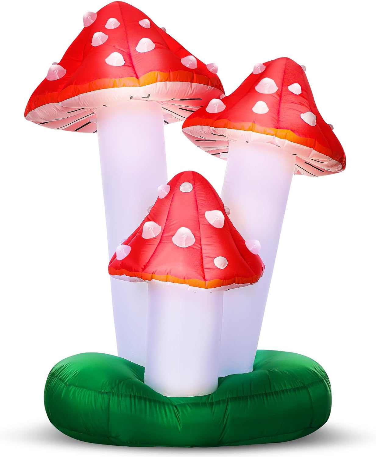 Giant Inflatable Mushroom Halloween Decoration with LED Lights