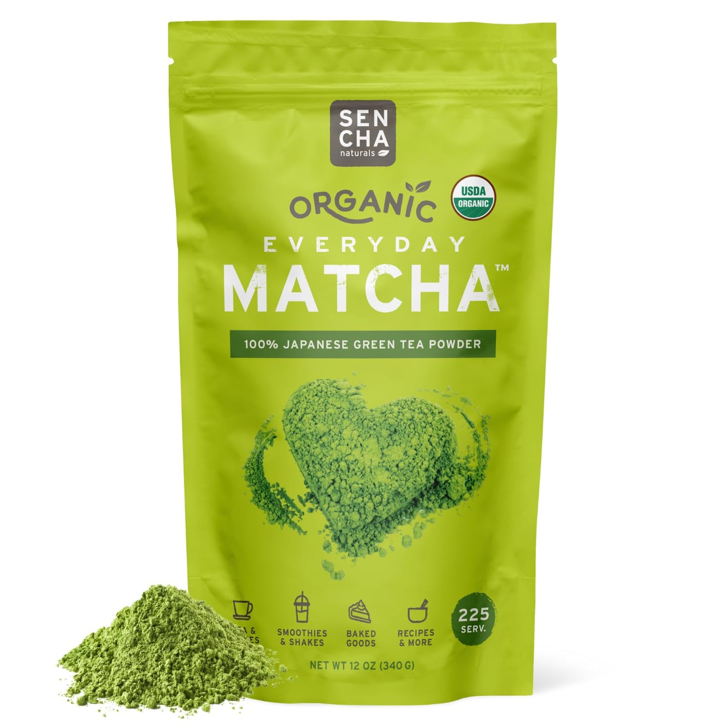 Organic Everyday Matcha Powder for Lattes and Baking Needs