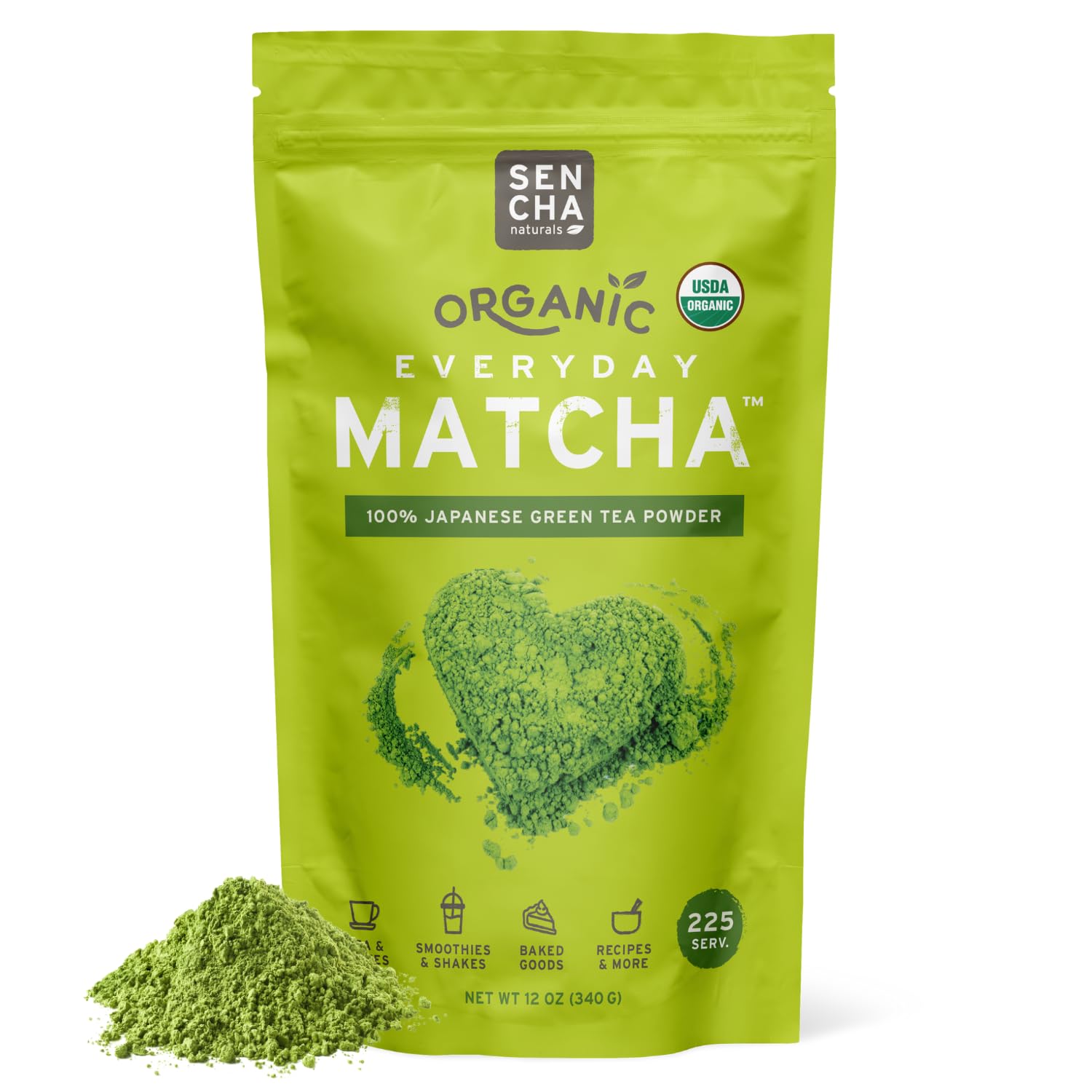 Organic Everyday Matcha Powder for Lattes and Baking Needs