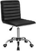 Furmax Mid Back Task Chair Low Back Leather Swivel Office Chair