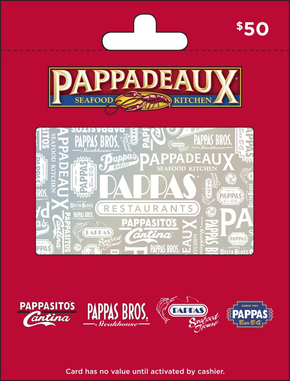Pappas Restaurants Gift Card for Delicious Dining Experiences