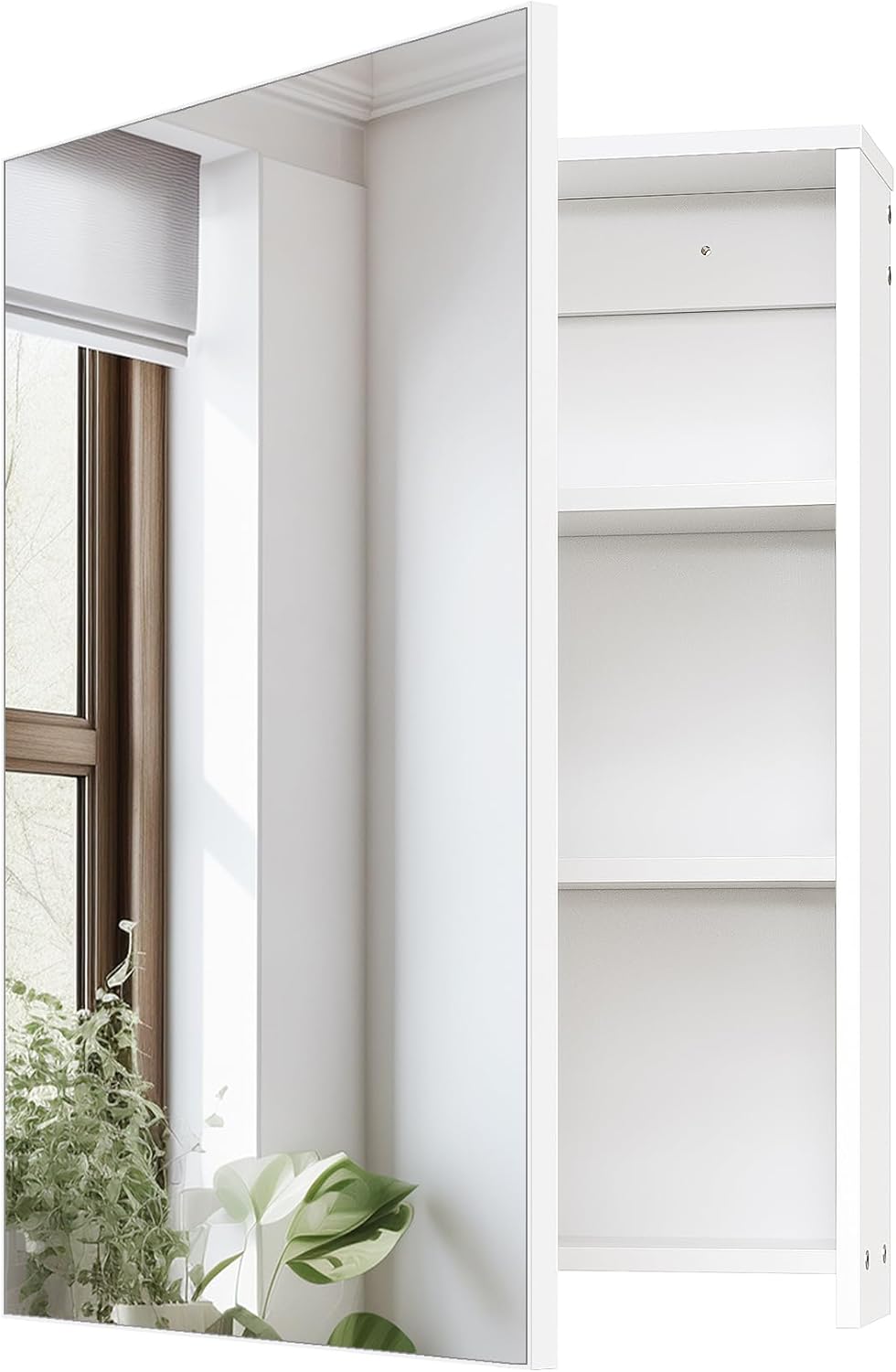 Wall-Mounted Bathroom Vanity with Mirror and Storage Function