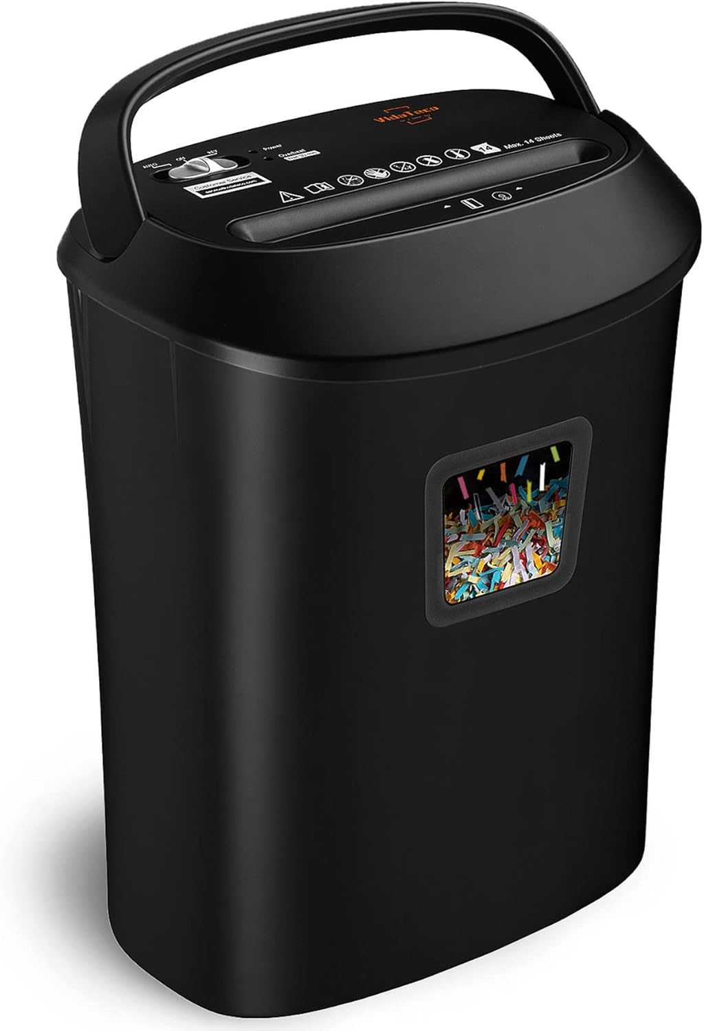 14-Sheet Cross-Cut Shredder with Quiet Operation and Auto Jam Proof
