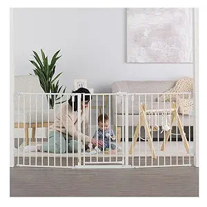 Regalo 76 Inch Super Wide Configurable Baby Gate for Safety