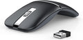 Wireless Arc Mouse for Laptop - Slim Rotatable Bluetooth Mouse