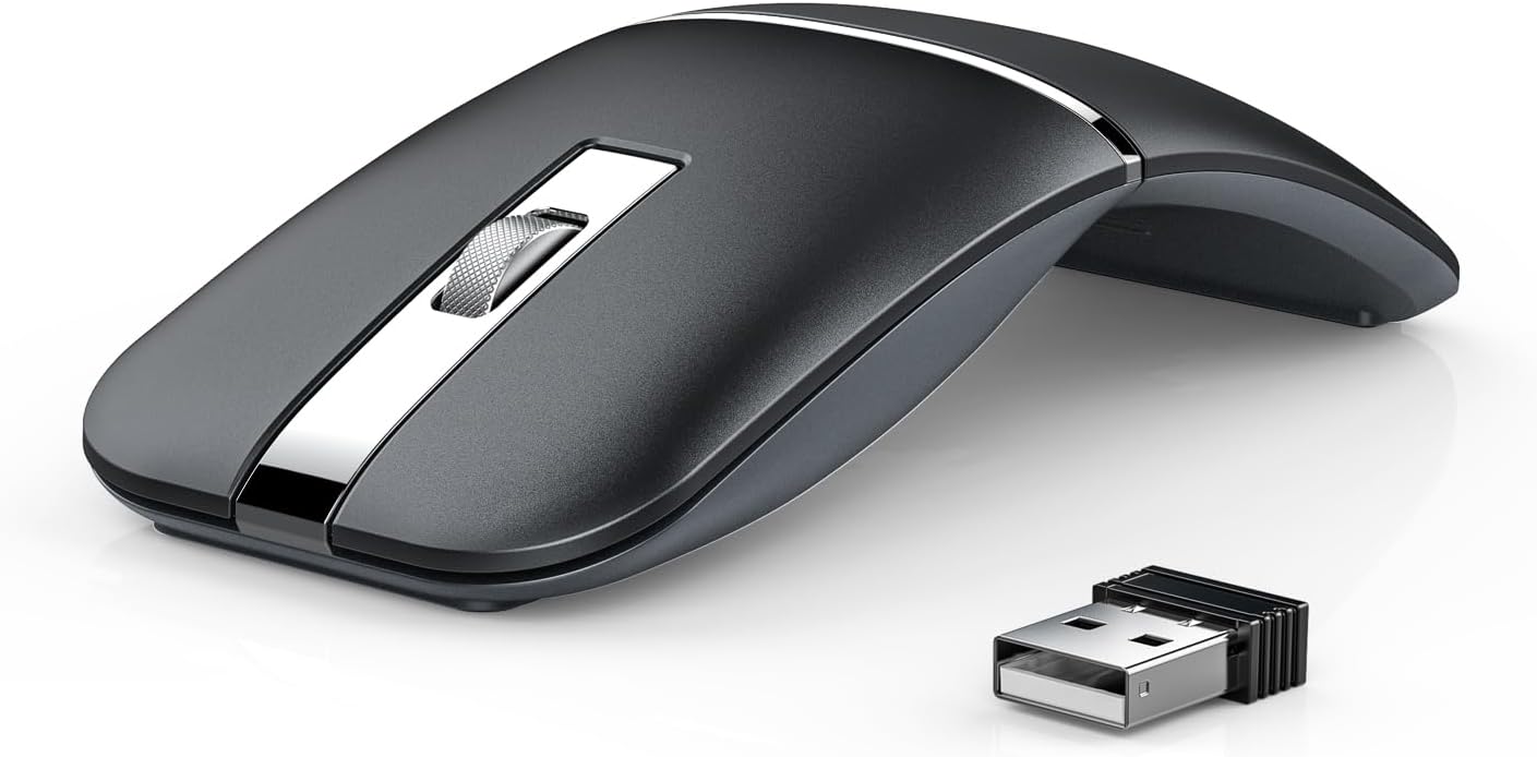 WFB Wireless Arc Mouse for Laptop - Ultra Slim & Rechargeable