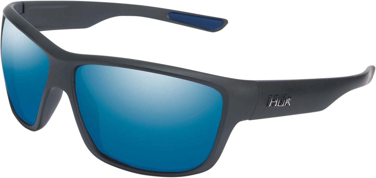 HUK Sunglasses with Polarized Lenses for Fishing and Sports