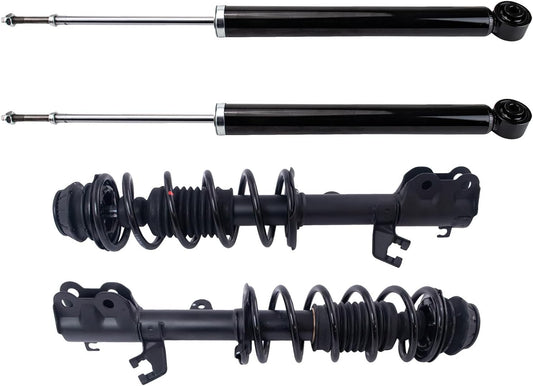 TRQ Complete Strut Assembly & Shock Absorber Kit for Nissan Versa