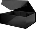 Extra Large Gift Box 19.2 x 15.8 x 7 in - Glossy Black Proposal Box