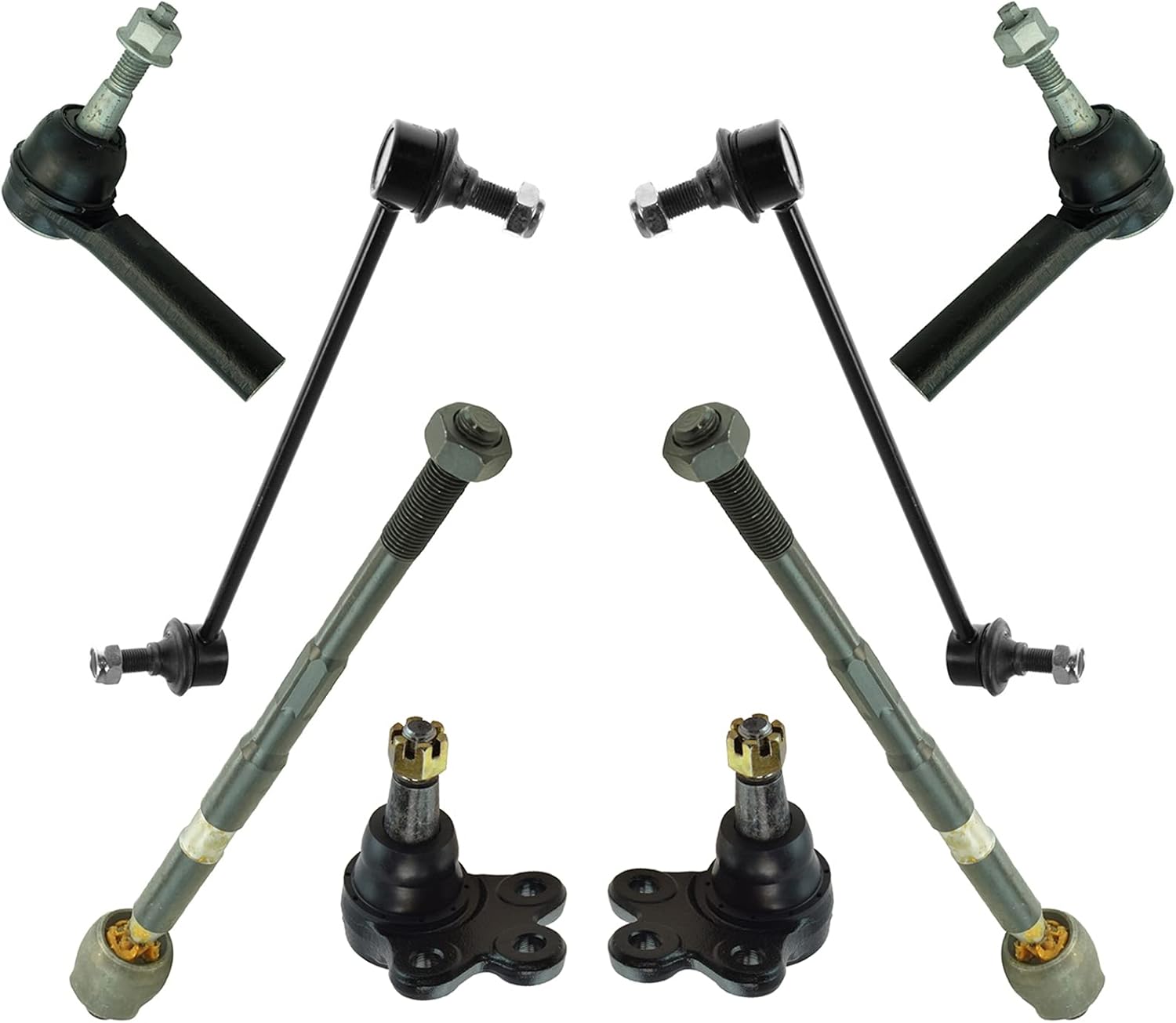 TRQ Front Steering & Suspension Kit for Chevrolet Equinox Terrain