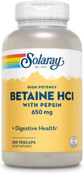 Betaine HCL with Pepsin - High Potency Digestive Support