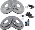 TRQ Front and Rear Brake Pad & Rotor Kit Compatible with 2003-2006