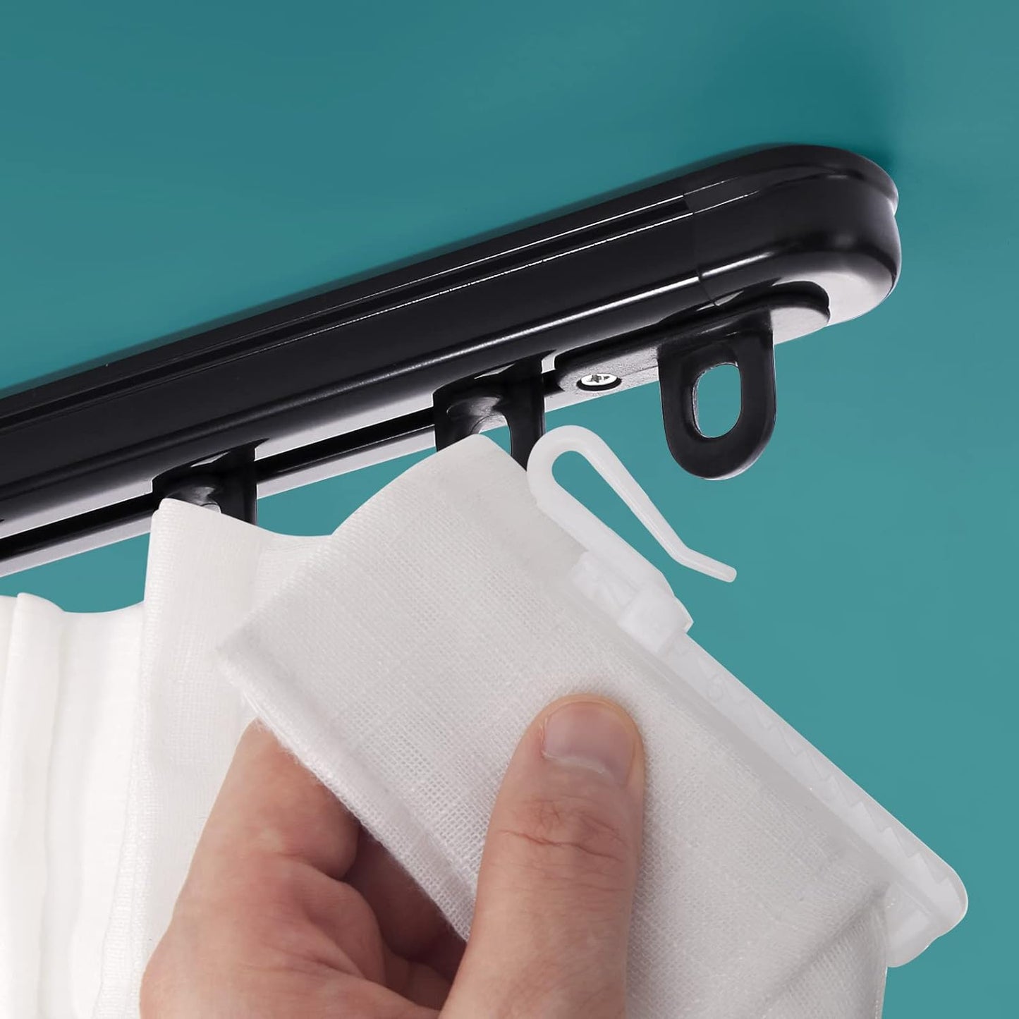 ZSTARR Retractable Ceiling Curtain Track - Custom Fit, Versatile Use