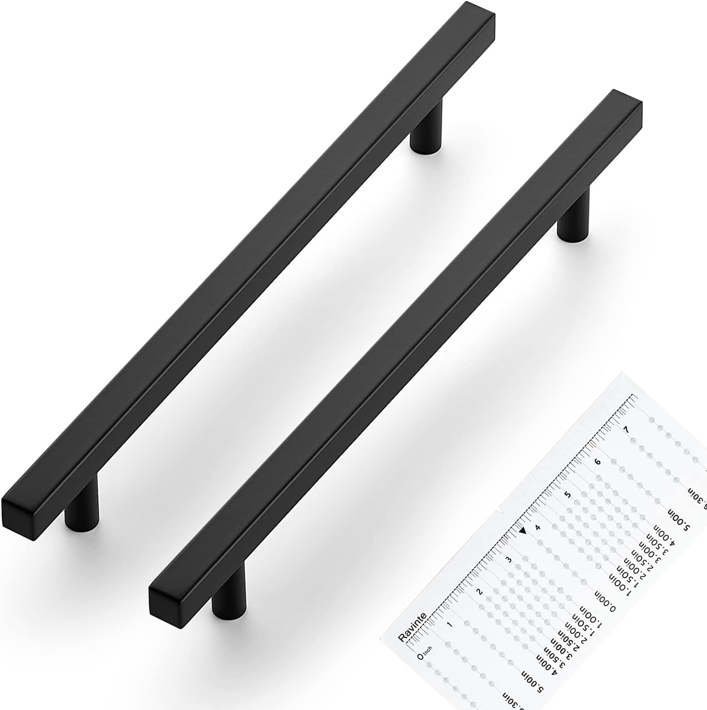 Ravinte 25 Pack Matte Black Cabinet Pulls for Modern Kitchens