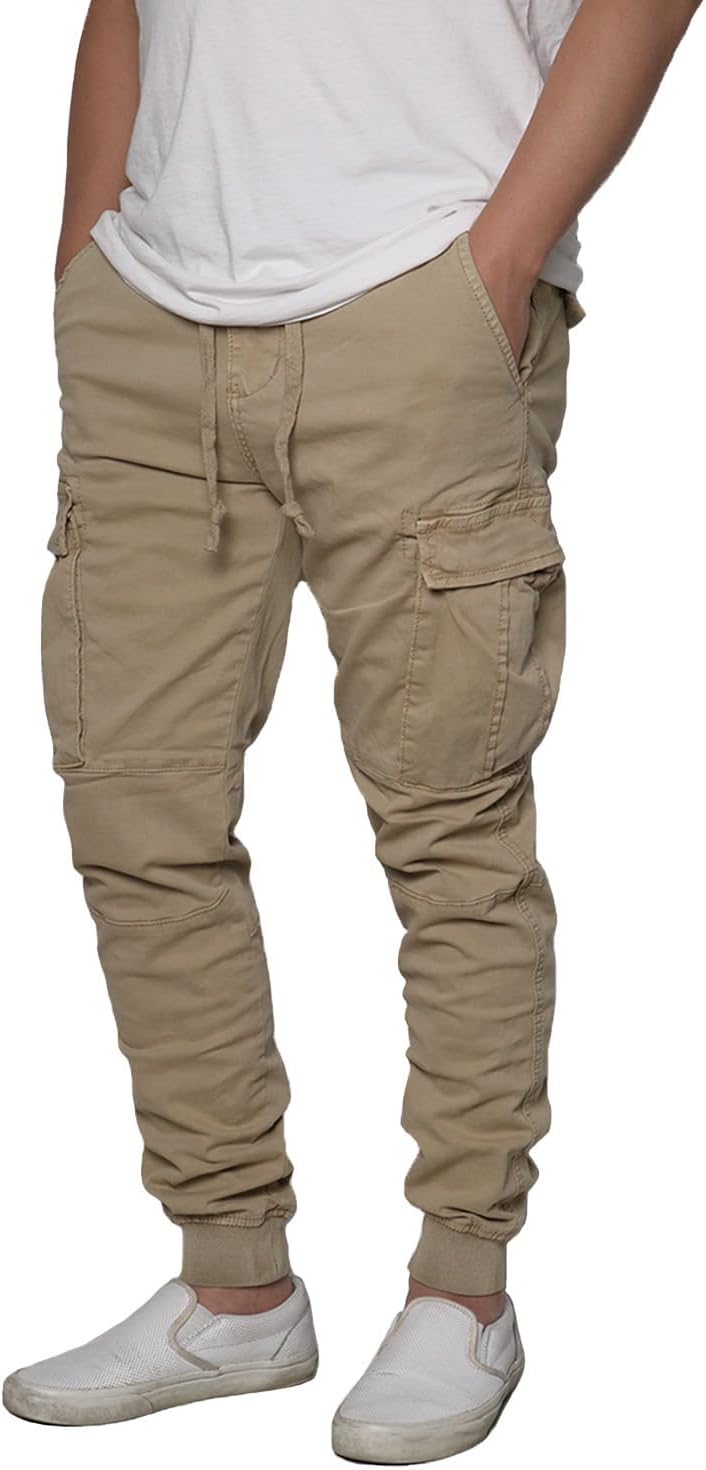 URBANJ Men's Stretch Twill Drop Crotch Jogger Pants Review