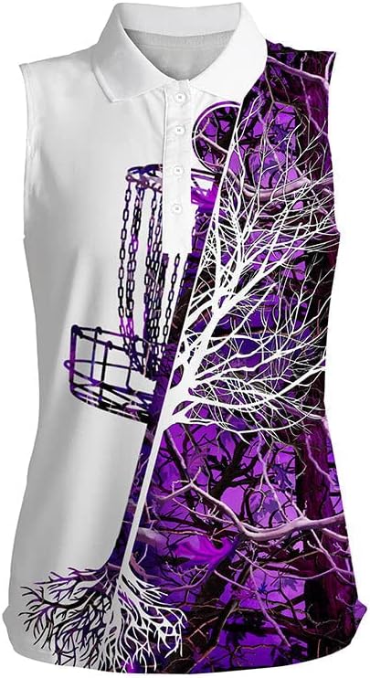 Purple Camo Disc Golf Polo - Women's Favorite