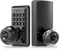 Keyless Entry Door Lock with Keypad and Handle - Easy Install Matte