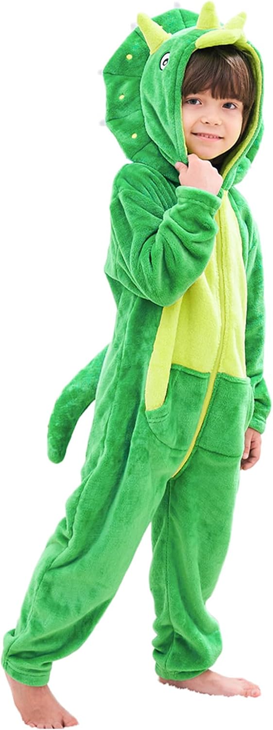 Boys' Girls' Dinosaur Jumpsuit Costume for Kids Holiday Fun