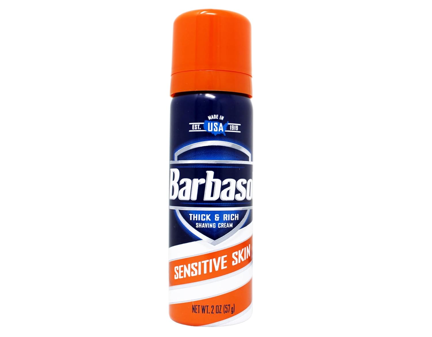 Barbasol Shave Cream for Sensitive Skin - Travel Size 2 oz Pack