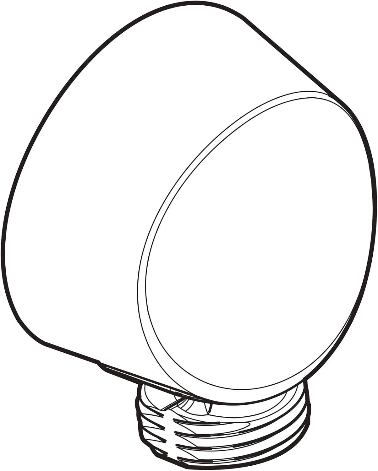 Moen Round Wrought Iron Drop Ell Handheld Shower Connector