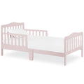 Classic Design Toddler Bed in Pink - Low-to-Floor Safety
