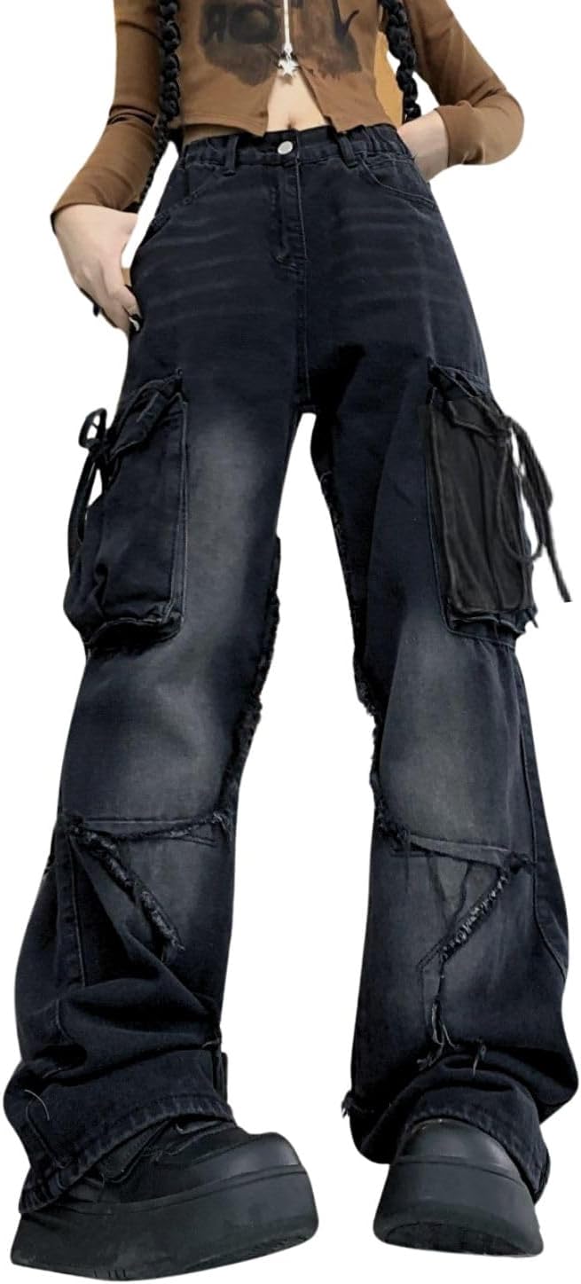 Star Jeans for Women: Cute Patchwork Denim Pants for Style