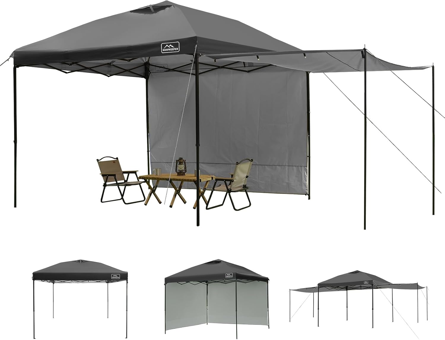 KAMPKEEPER 10x10 Easy Pop Up Canopy Tent for Outdoor Shade