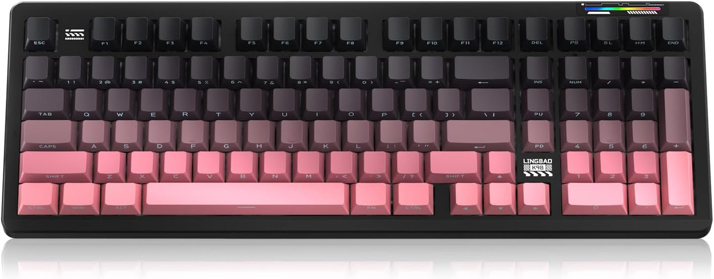 LINGBAO K98 Wireless Mechanical Gaming Keyboard with RGB Backlighting