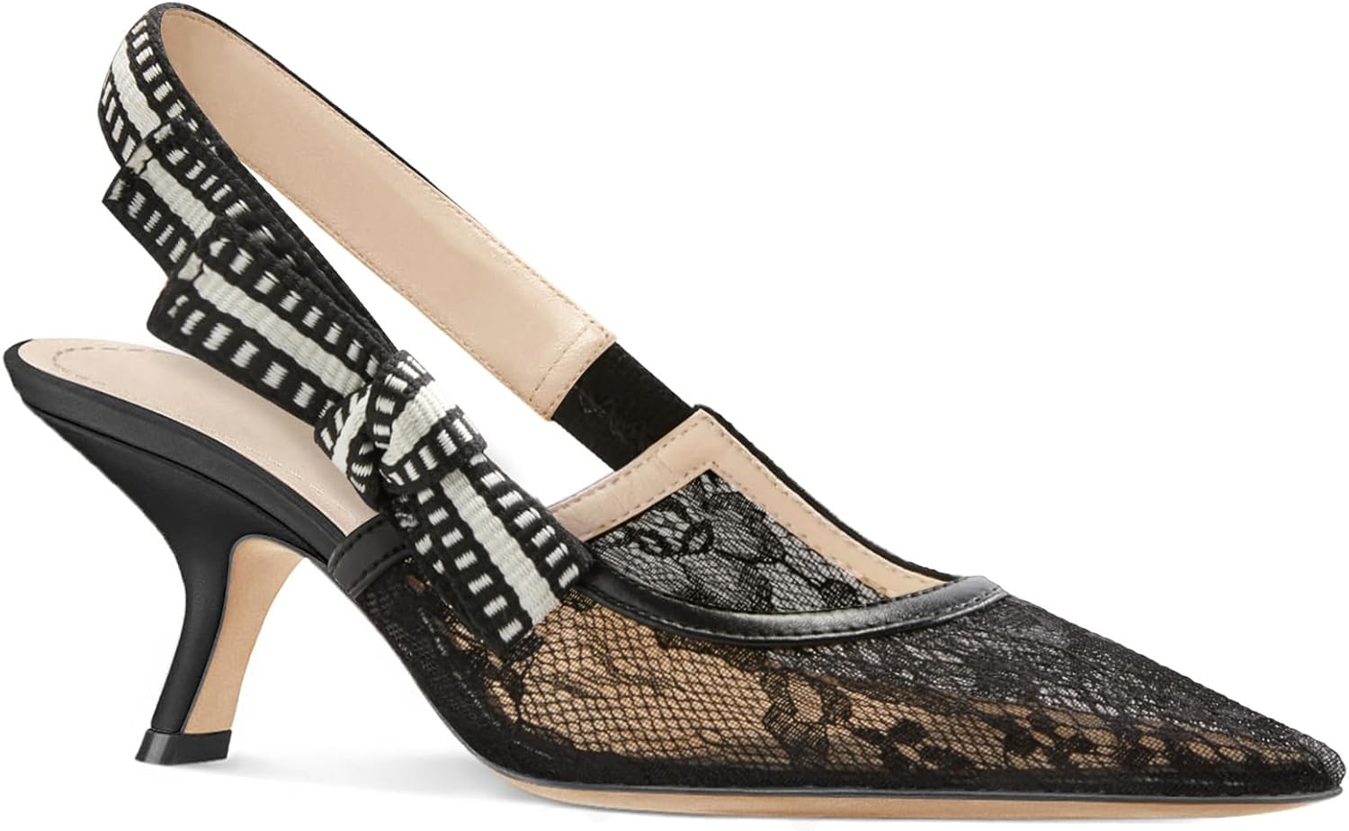 Coutgo Womens Slingback Kitten Heels for Stylish Comfort