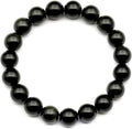 Natural Fluorite Beaded Stretchy Bracelet - Genuine Green (Style C99G)